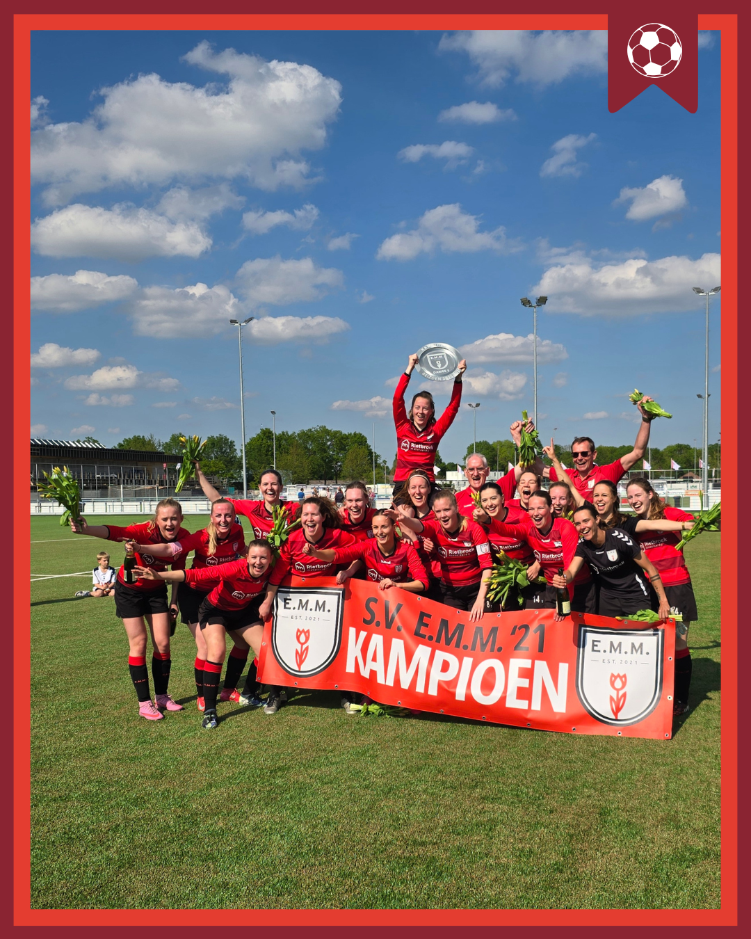 E.M.M.21 vrouwen 1 kampioenen seizoen 2025-2026