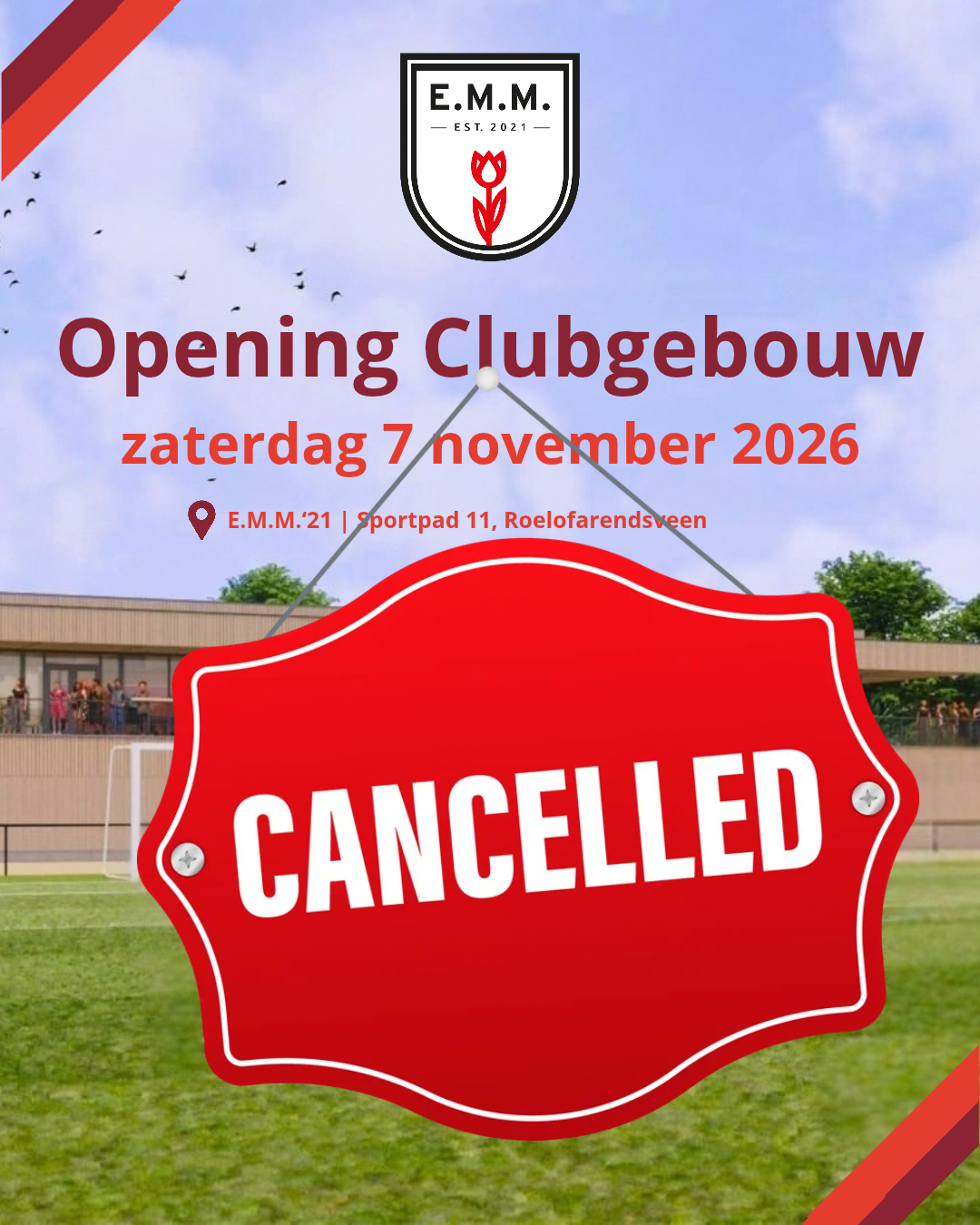Update: Opening nieuwe clubgebouw
