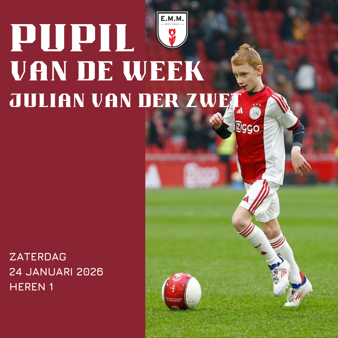 Pupil van de week heren 1: Julian van der Zwet
