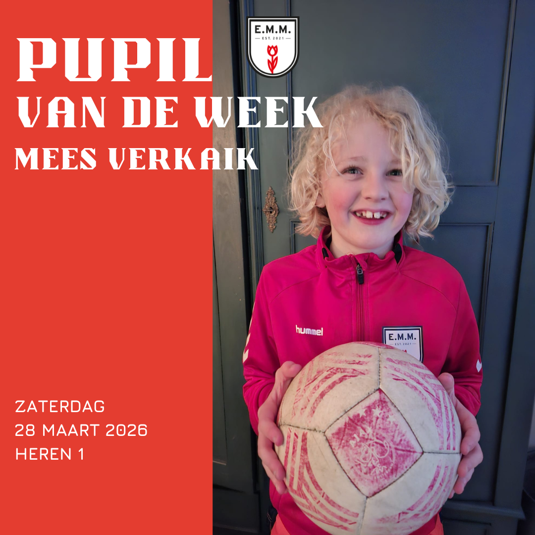 Pupil van de Week Heren 1: Mees Verkaik