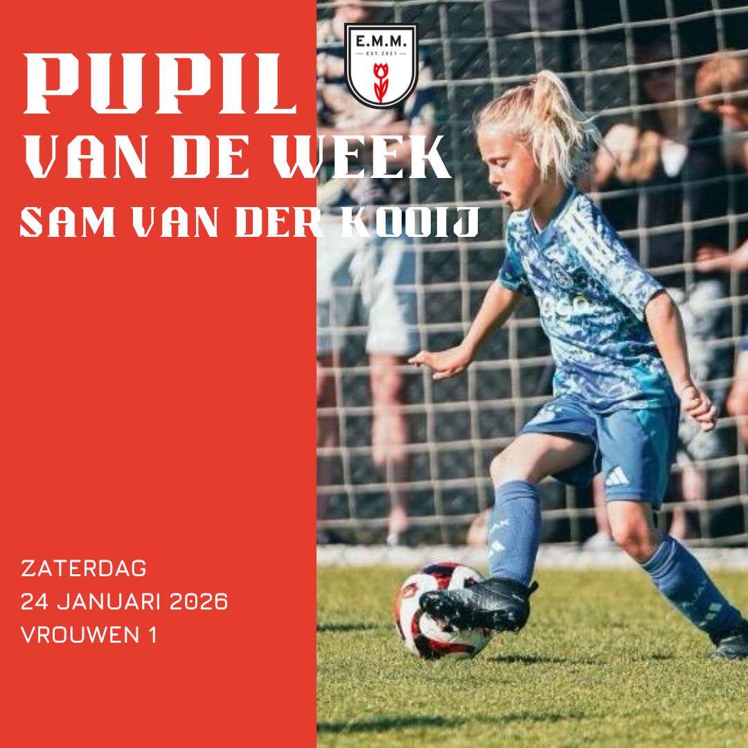 Pupil van de week dames 1, zaterdag 24 januari: Sam van der Kooij