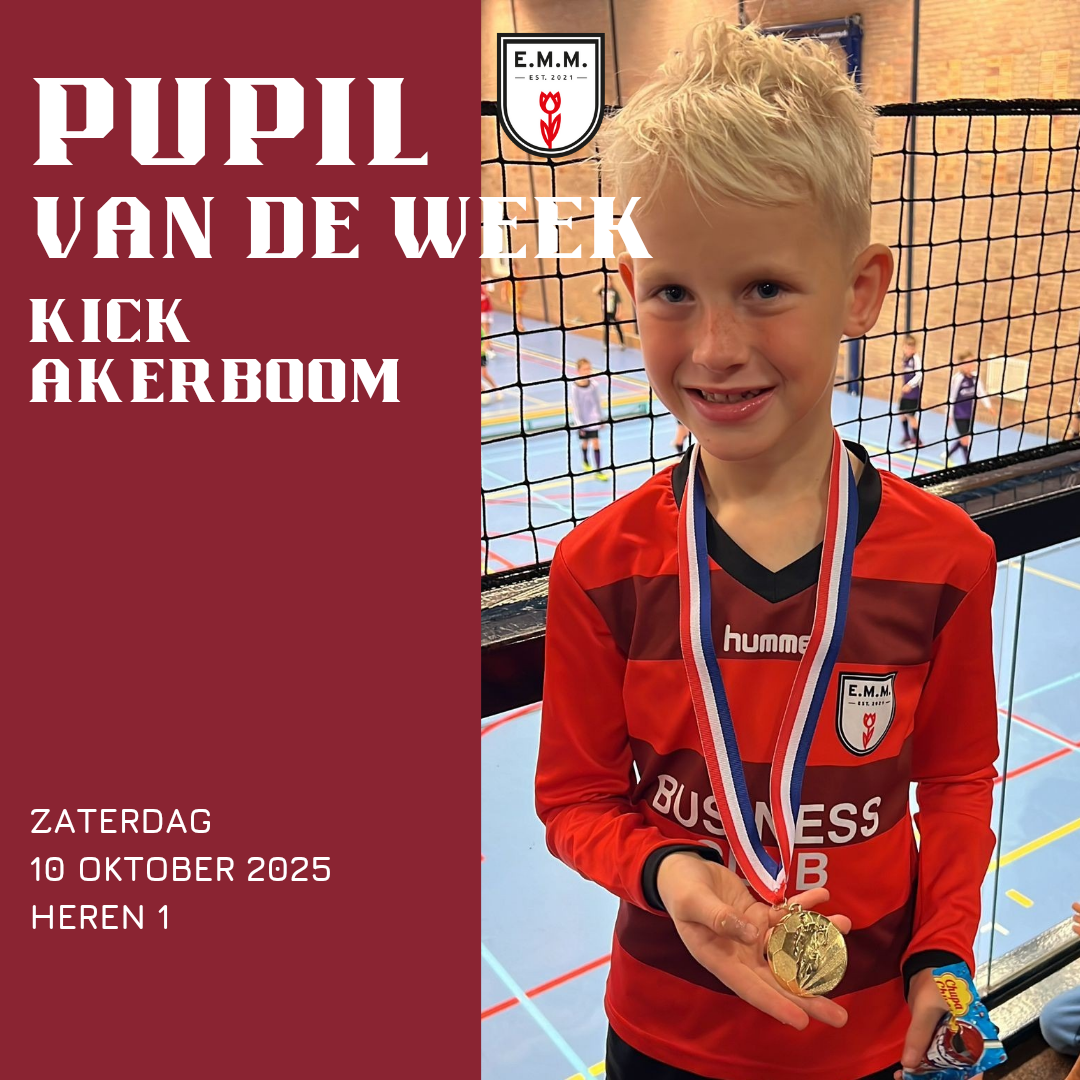 Pupil van de week: Kick Akerboom