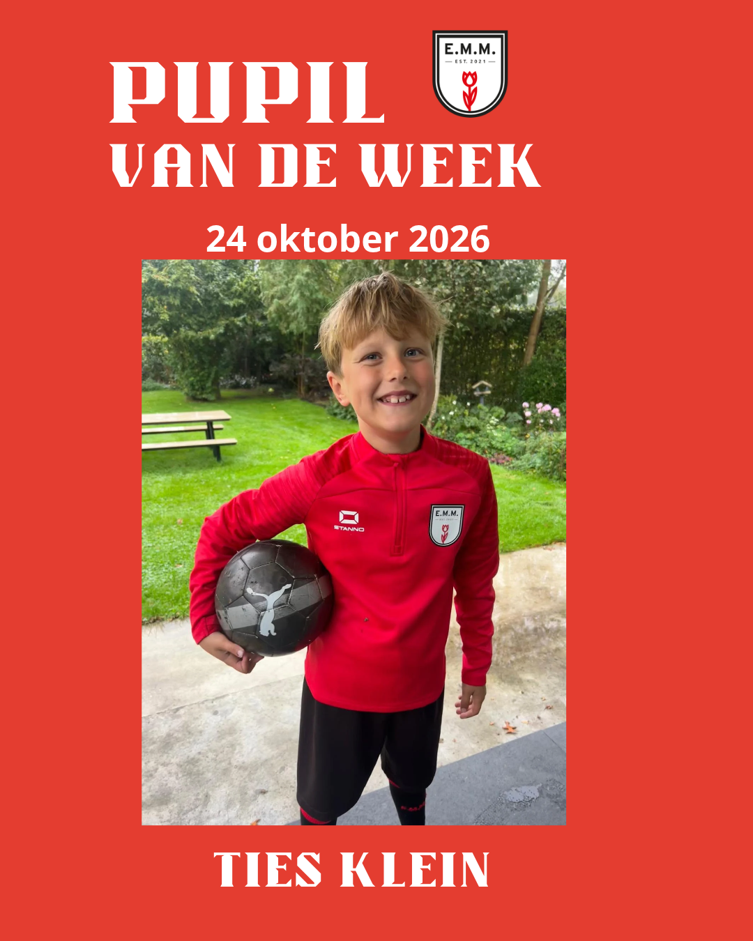 Pupil van de week
