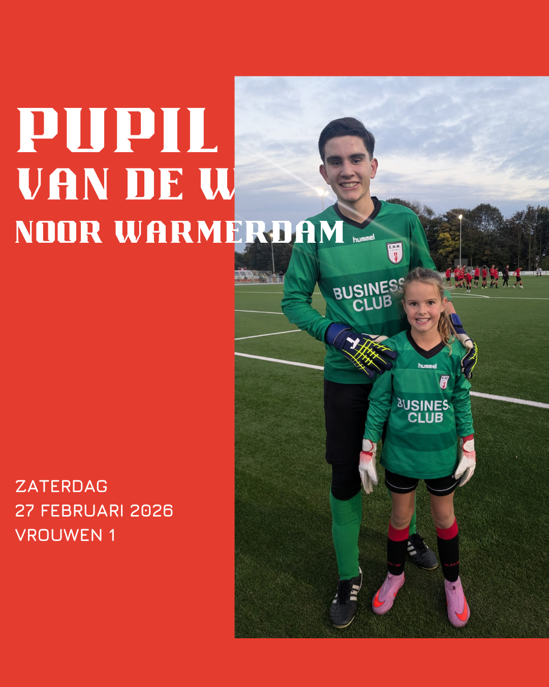 De pupil van de week bij EMM’21 dames 1 – RCL dames 2