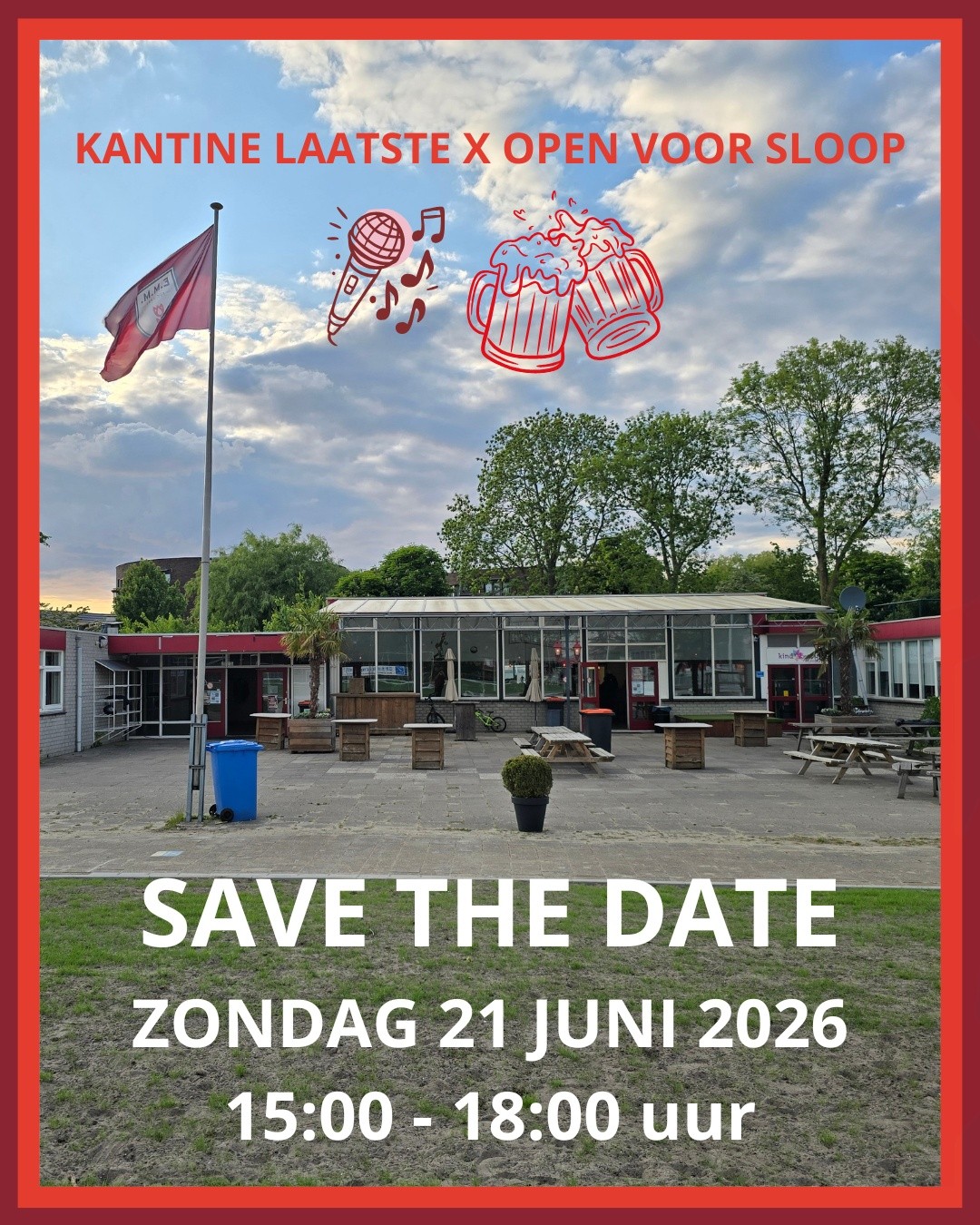 Kantine de laatste keer open...